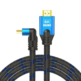 CL-147 HDMI 2.1 lomený modro-čierna / Kábel / 8K / Ethernet + 3D / Pozlátené konektory / 1,8 m (SAVIO CL-147)