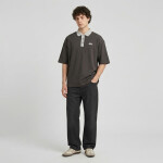 Tričko Playboy x FTSHP Short Sleeve Polo Dark Grey M
