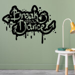 Veselá Stena Samolepka Break Dance Farba: oranžová, Veľkosť: 100 x 72 cm