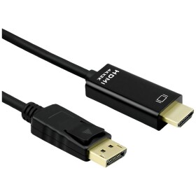 Roline DisplayPort prepojovací kábel Konektor DisplayPort, Zástrčka HDMI-A 2.00 m čierna 11.04.5996 tienený Kábel DisplayPort; 11045996