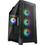 COUGAR Duoface PRO RGB čierna / PC skriňa / ATX / micro-ATX / mini-ITX / RGB / priehľadná bočnica / bez zdroja (CGR-DUOFACE PRO RGB)