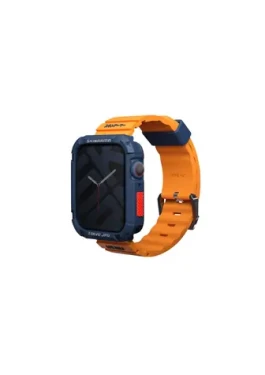 SKINARMA SHOKKU silikónový remienok pre Apple Watch 45/44/42 mm oranžová (8886461241808)
