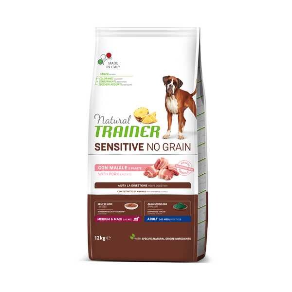 Natural Trainer Sensitive Dog No Grain M/M Bravčové 12kg