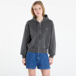 Mikina Carhartt WIP W' Hooded Nelson Jacket Black Garment Dyed S