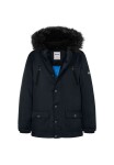 Chlapčenský kabát typu parka, Minoti, 11COAT 20, modrý - 98/104 | 3/4let