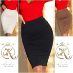 Sexy Koucla Must Have Basic Highwaist Skirt brown