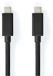 Nedis USB-C čierna / Dátový kábel / USB-C - USB-C / USB 3.2 Gen 2 / 100 W / 20 Gbps / 2 m (CCGB64020BK20)
