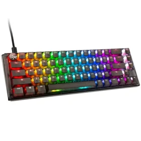 Ducky One 3 Aura Cherry MX-Silent-Red čierna / herná klávesnica / podsvietená / mechanická / drôtová USB-C / US (DKON2167ST-SUSPDABAAAC1)