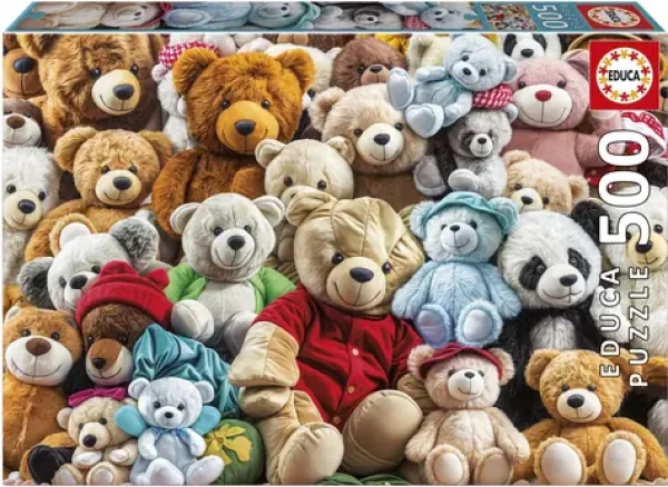 Educa Puzzle Plyšoví medvedíci