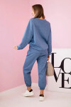 Súprava tepláky + nohavice z maslovej tkaniny denim UNI