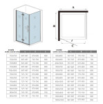 H K - Obdĺžnikový sprchovací kút MELODY B8 100x70 cm so zalamovacími dverami vrátane sprchovej vaničky z liateho mramoru SE-MELODYB810070/THOR-10070