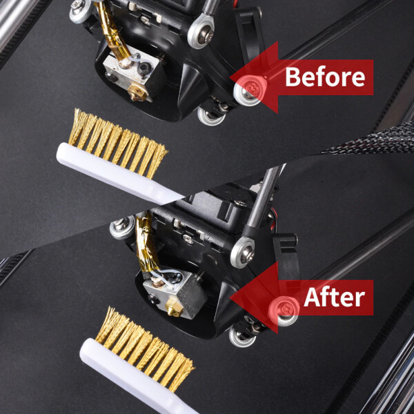 Mosadzná kefka pre čistenie heatblocku a trysky 3D tlačiarne