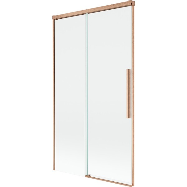 MEXEN/S - Rox vaňová zástena 2-krídlová posuvná 100 x 150, transparent, meď kartáčovaná 8C9-100-001-65-00