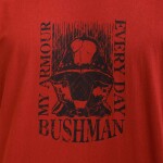 Bushman Pánske bavlnené tričko Forth, červené XXL