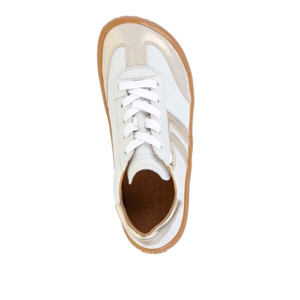 Barefoot tenisky F-MOTION LACES WHITE/GOLD Froddo G3130287-2 - 37