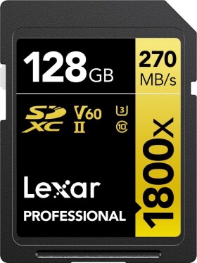 Lexar LEXAR PRO 1800X SDXC U3 (V60) UHS-II R270/W180 128GB - 2PACK