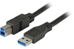 EFB čierna / USB kábel AB / USB 3.0 5 Gbit/s / 1,8 m (K5236.1,8)