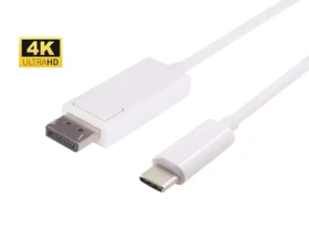 MicroConnect kábel USB-C (M) - DisplayPort (M) 2m biela (USB3.1CDPB2W)