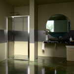 H K - Sprchové dvere do niky STYLE 100 rozmer 97-110x190 číre sklo STYLE100