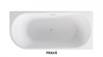 BESCO - Voľne stojaca vaňa ZOYA - Rozmer vane - 150 × 75 cm, Spôsob prevedenia - Pravé VANZOYA150P