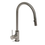 Drezová batéria SAT Aurum s vyťahovacou sprškou, 2 prúdy brúsený gun metal SATBAUR286BGM SATBAUR286BGM