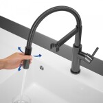 VILLEROY & BOCH VILLEROY & BOCH - Drezová batéria Steel Expert Compact, odnímateľná sprcha, antracit 92730005