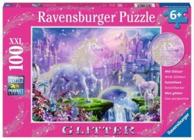 Ravensburger Trblietavé puzzle Kráľovstvo jednorožcov /100 dielikov/ od 6 rokov