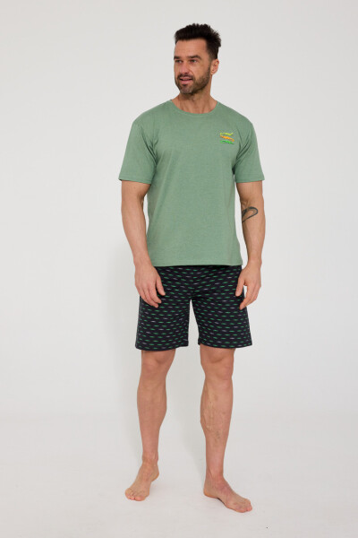 PÁNSKE PYŽAMO KR 326/202 CROCODILES 2 zelená XL