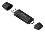 Equip 245462 čierna / Čítačka kariet / USB-C/USB-A / SD/microSD / 5 Gbps (245462)