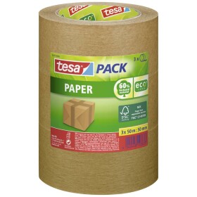 Tesa PAPER 55337-00002-01 baliace lepiaca páska tesapack® ecoLogo® hnedá (d x š) 50 m x 50 mm 3 ks; 55337-00002-01