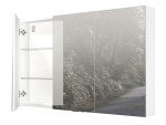 Zrkadlová skrinka Naturel 120x72 cm lamino biela lesklá GALCA1120BL GALCA1120BL