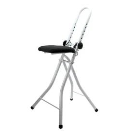 MSV skladacia stolička na žehlenie biela / nastaviteľná výška / oceľ / 91 cm (3700703930297)
