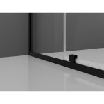 MEXEN/S - Exo sprchovací kút dvere krídlové 100 x 90, transparent, čierna 819-100-090-70-00