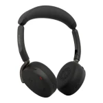 JABRA Evolve3 65 Flex Link 390c UC + nabíjacia podložka čierna / Slúchadlá / Bluetooth 5.3 / USB-C / 80 h výdrž batérie (36699-989-889)