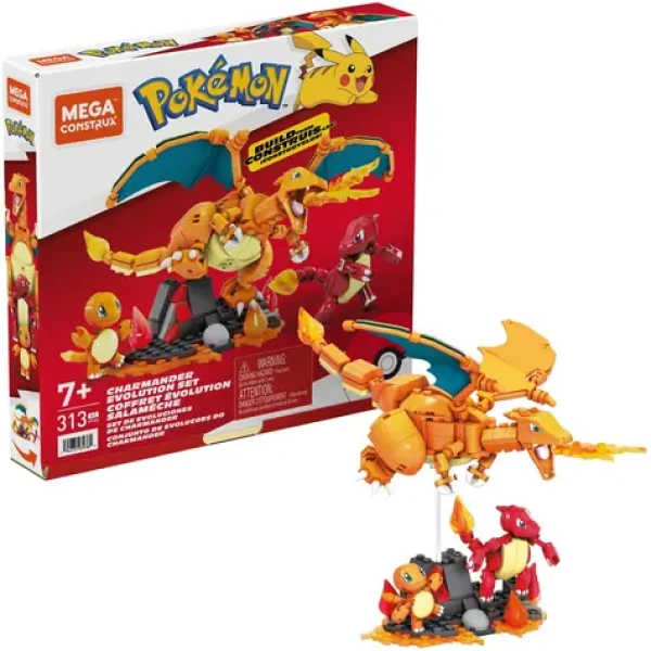 Mattel Mega Pokémon EVOLUČNÝ SET - CHARMANDER