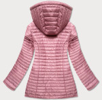 Růžová dámská oboustranná bunda s kapucí (SF732) Barva: odcienie różu, Velikost: 46