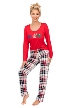 Pyžamo Ho Ho Long červené - Donna 44