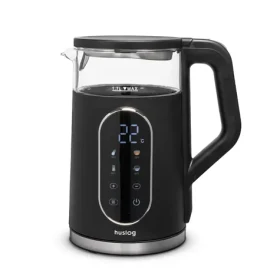 Huslog Rýchlovarná kanvica s displejom čierna / Rýchlovarná kanvica / 1,7 l / 1800-2200 W / Sklo / Keep Warm 2h (OWN000148)