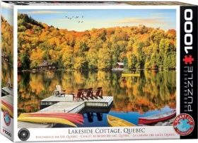EUROGRAPHICS Puzzle Chata pri jazere, Quebec