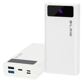 PB20E biela / Powerbanka / 20000 mAh / Lightning v tele / QC + PD 20 W (81-148#)