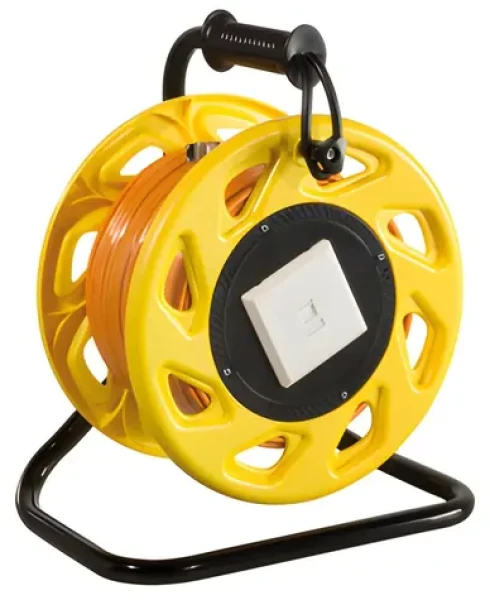 LogiLink káblový bubon Cat6A 60 m oranžová / Káblový bubon / S/FTP / RJ-45 / 550 MHz / PoE+ (CQ3060S)