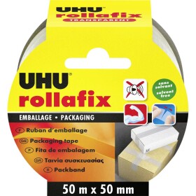 UHU rollafix 36985 lepiaca páska priehľadná (d x š) 50 m x 50 mm 1 ks; 36985