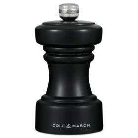 ColeMason Hoxton Wood čierna / Mlynček na korenie / bukové drevo / výška 10,4 cm (H233061)