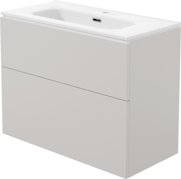 DEANTE - Prizma cashmere kúpeľňová skrinka, s umývadlom - 80 cm; STKU8U6U8M