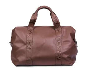 Childhome Prebaľovacia taška Mommy Bag Signature Vegan Leather Dark Brown (CWMBBSLDB)