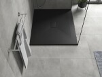 MEXEN - Hugo Sprchová vanička obdĺžniková 110x100, čierna 42701011