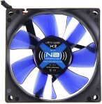 Noiseblocker BlackSilent Fan X2 modrá / 80mm / 16 dB @ 1800 RPM / 26.48 CFM / 3-pin (ITR-X-2)