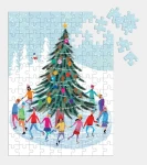 Galison Puzzle Korčuľovanie okolo vianočného stromu