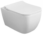 ISVEA - VEA závesná WC misa, Rimless, 34,5x52cm, biela 10VA02001