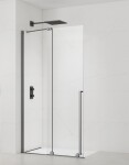 Sprchová zástena walk-in 120 cm SAT Xmotion PVD Gun metal SATBWIXM120GM SATBWIXM120GM